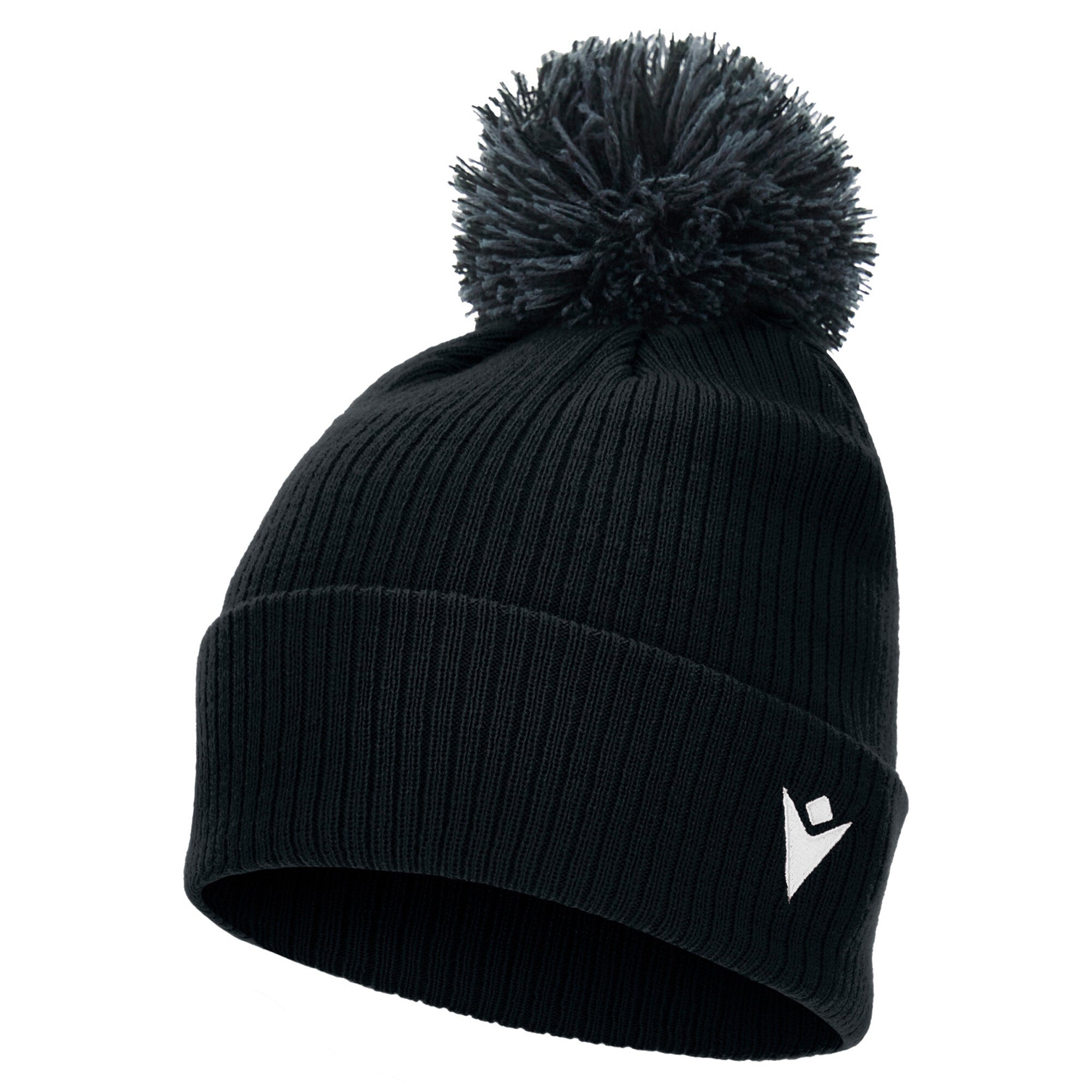 SNOW POM POM BEANIE BLACK