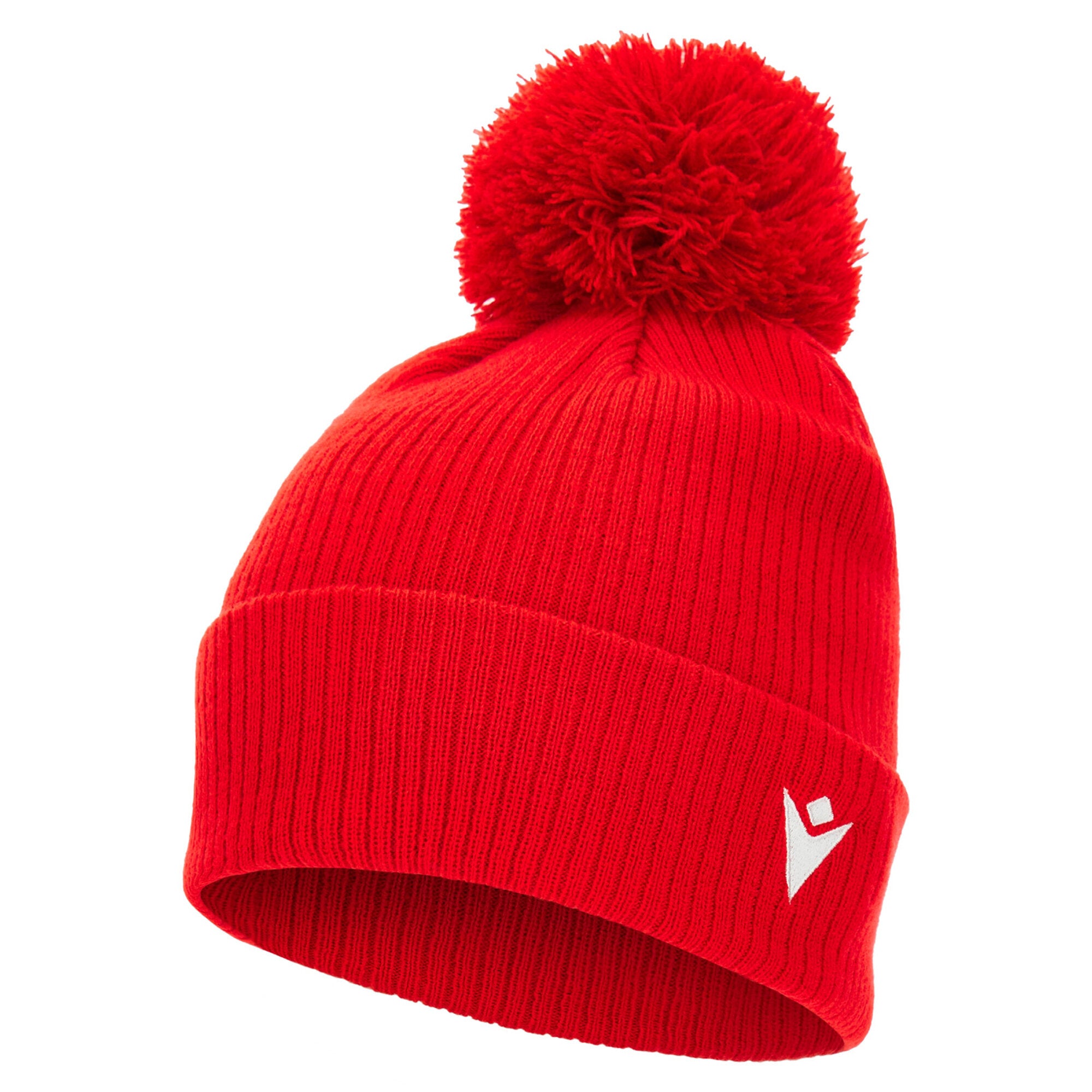 SNOW POM POM BEANIE RED