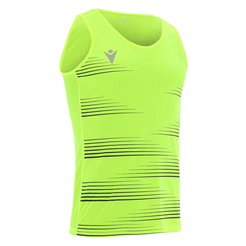 DORIAN MEN RUNNING SINGLET - NEON YELLOW