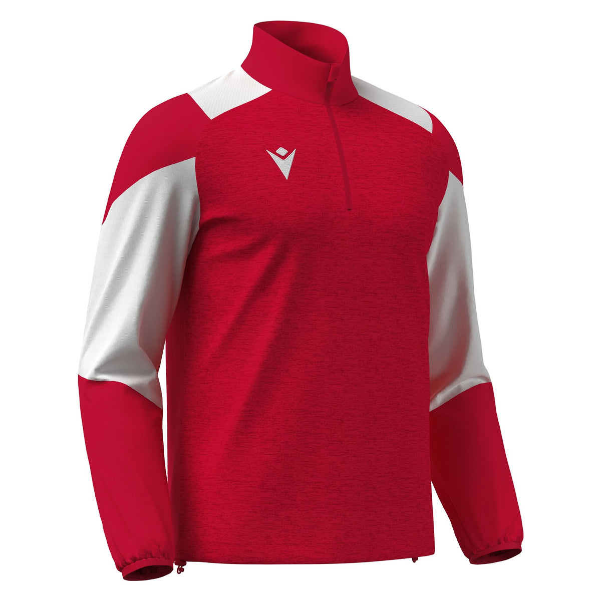 CUZCO 1/4 ZIP TOP RED/WHITE
