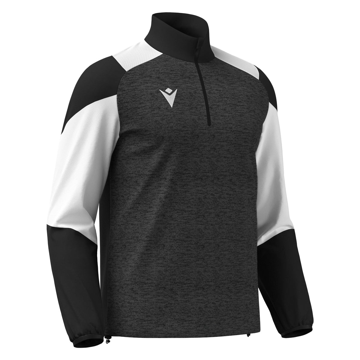 CUZCO 1/4 ZIP TOP BLACK/WHITE