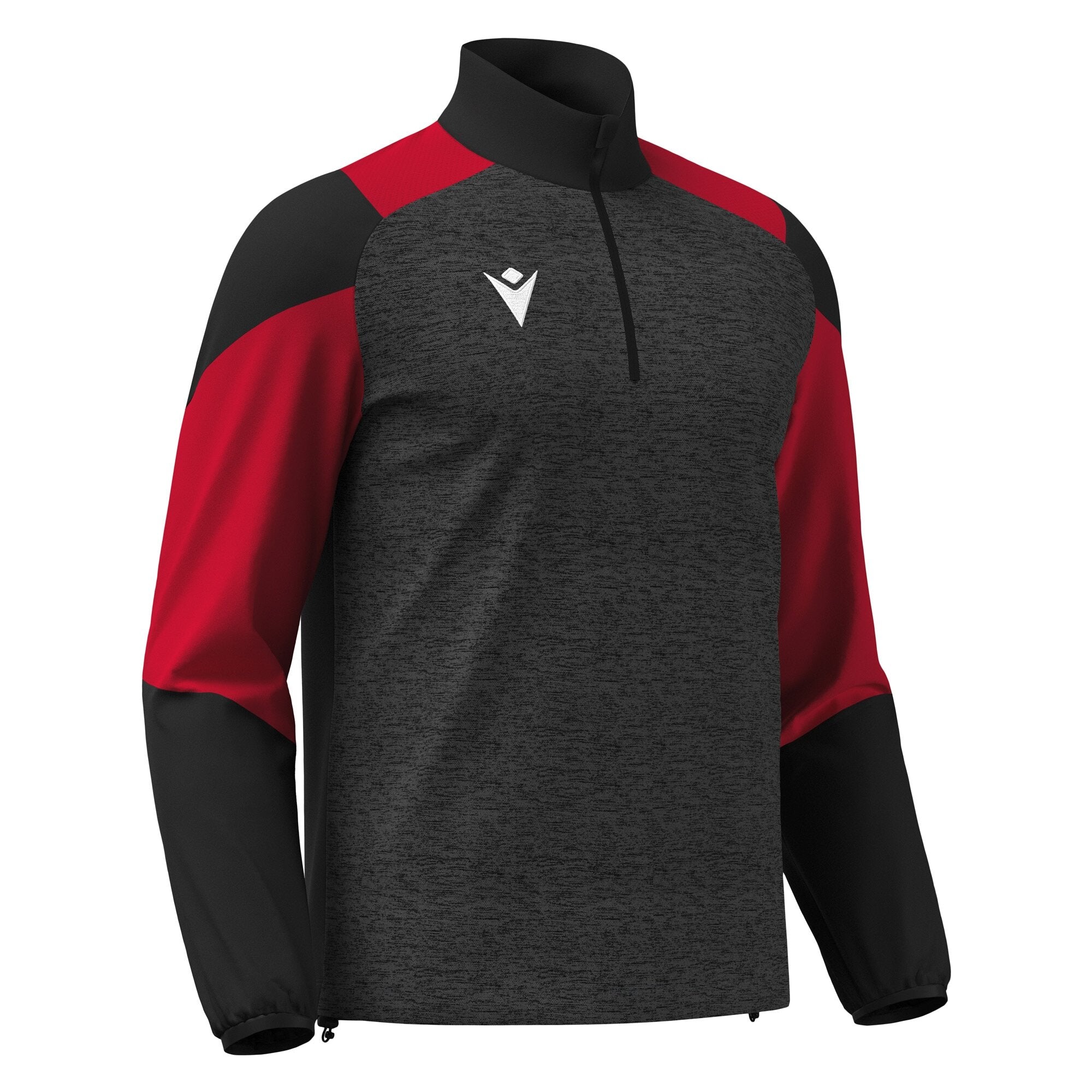 CUZCO 1/4 ZIP TOP BLACK/RED