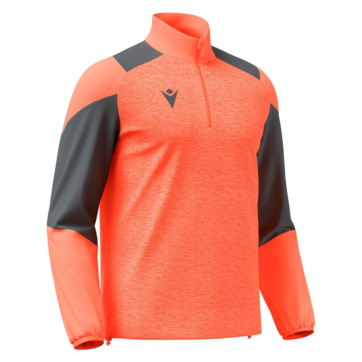 CUZCO 1/4 ZIP TOP NEON CORAL/ANTHRACITE