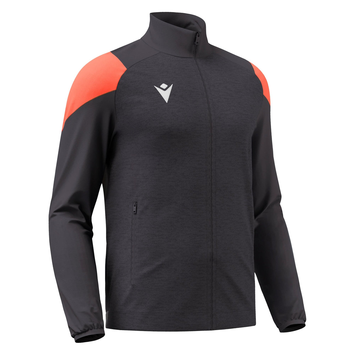 VANIR TRACK JACKET ANTHRACITE/NEON CORAL