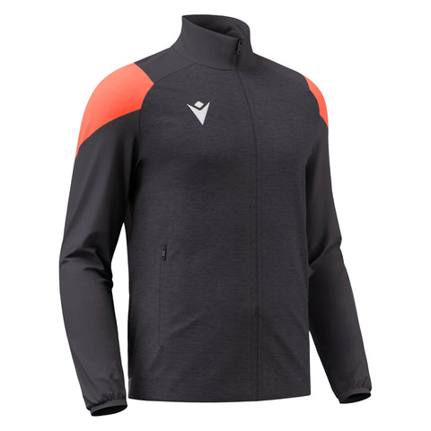 VANIR TRACK JACKET ANTHRACITE/NEON CORAL