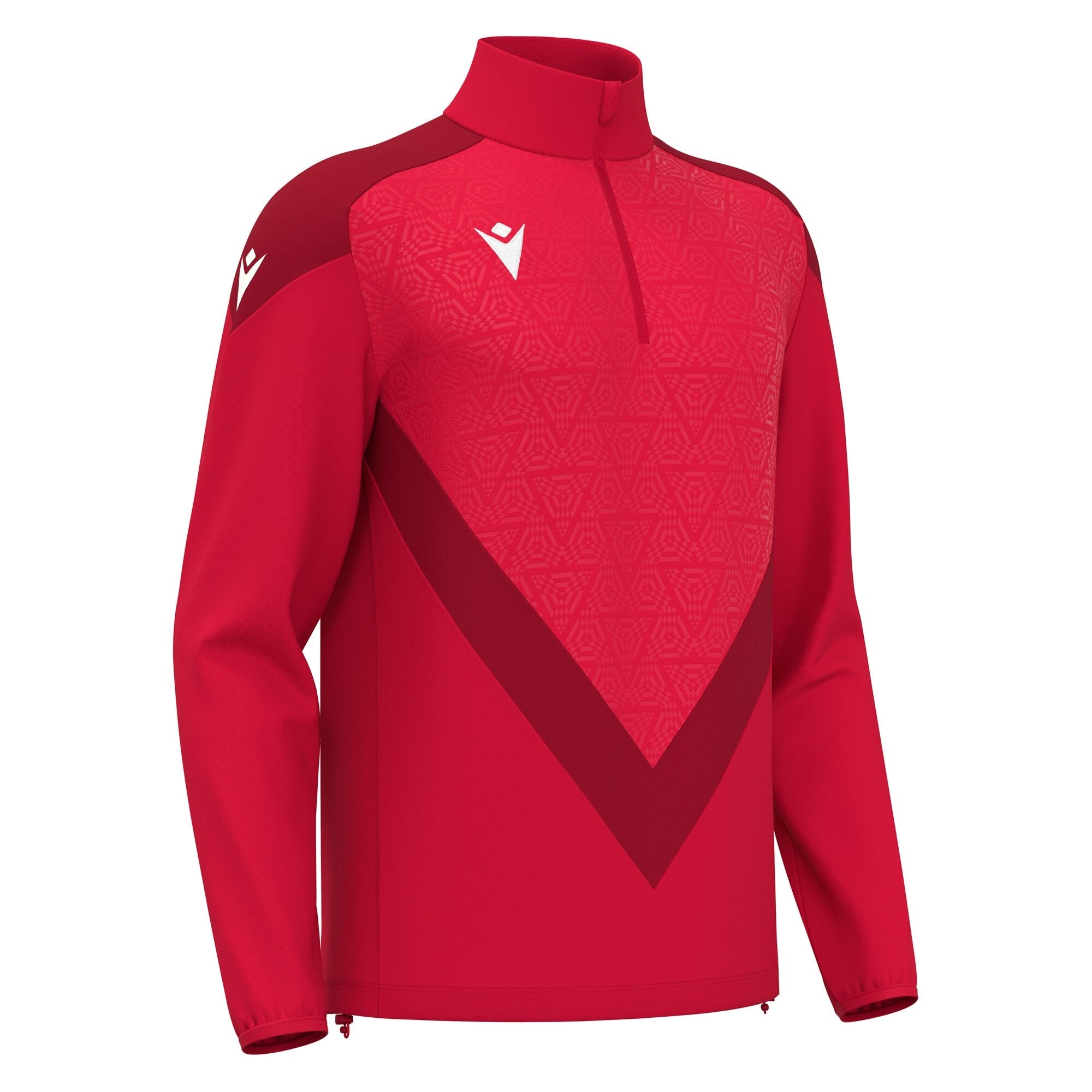 ANDUIN 1/4 ZIP TOP RED