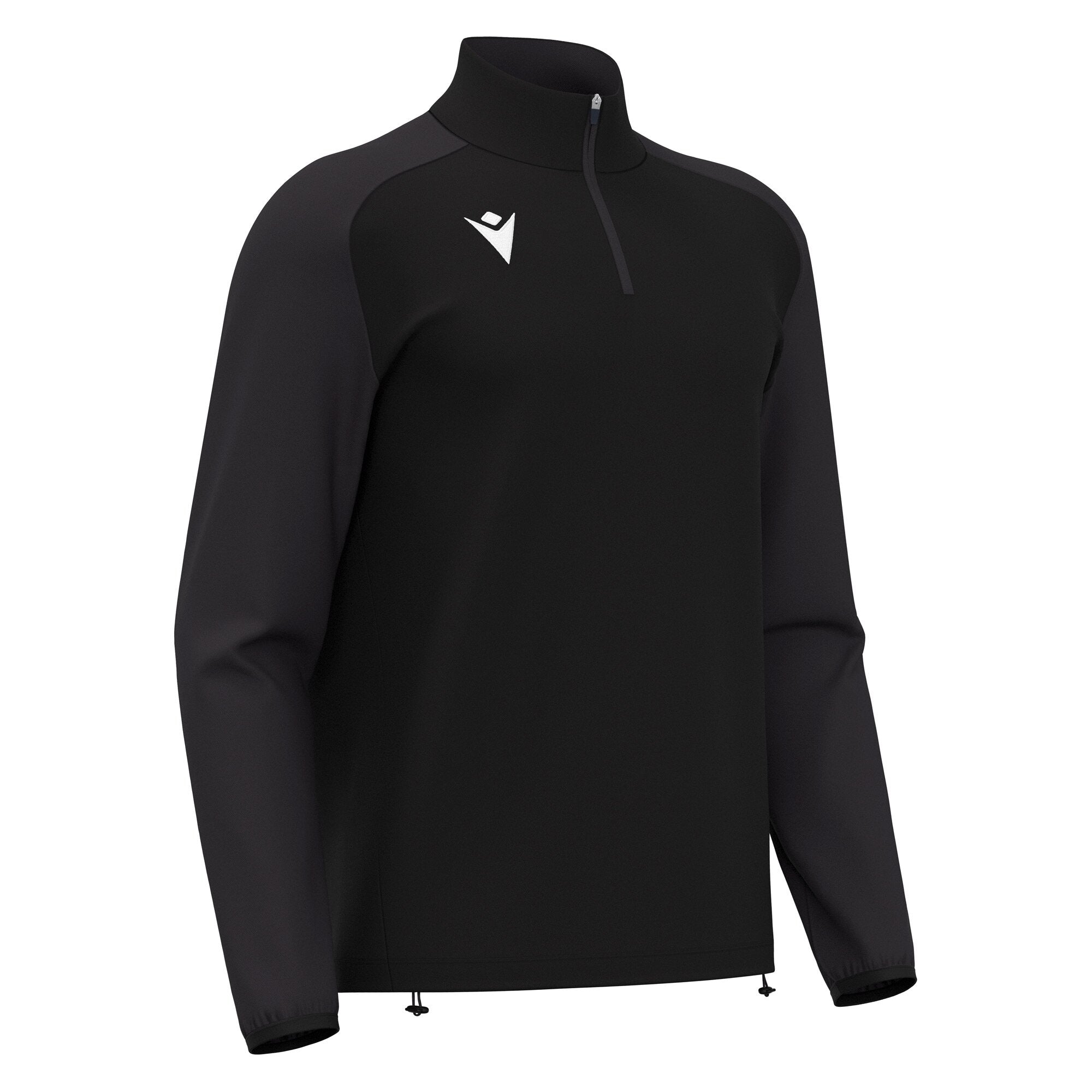 ISEN 1/4 ZIP TOP BLK/DGRY M