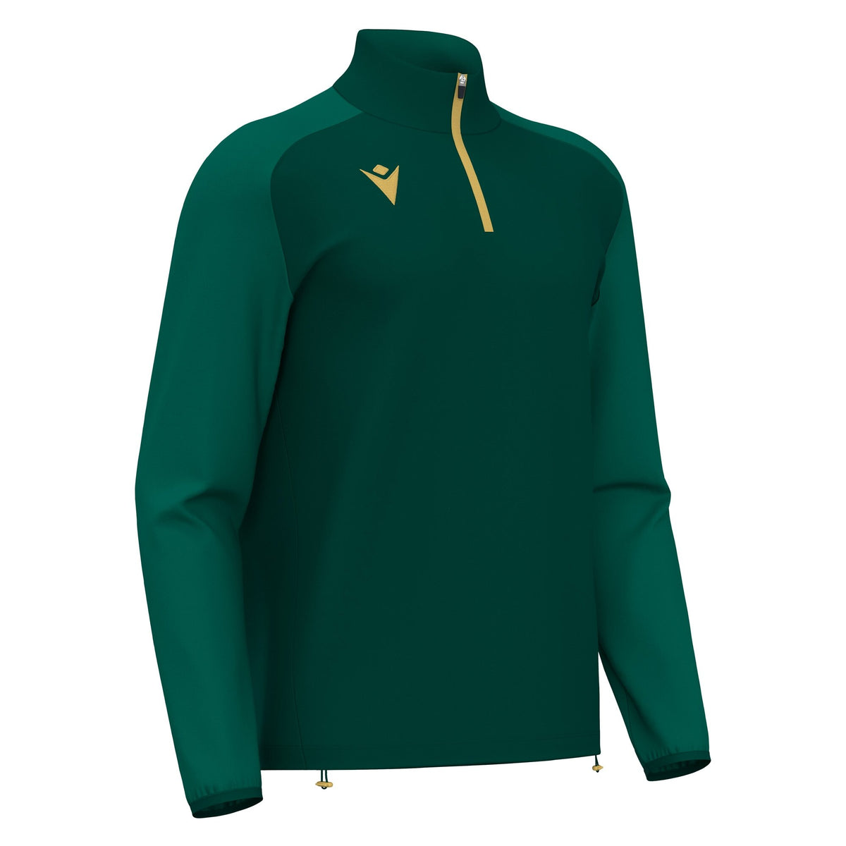 ISEN 1/4 ZIP TOP BGRN/GLD 5XL