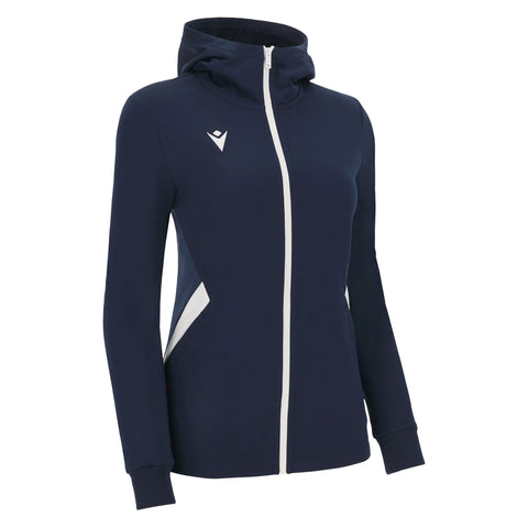 BASTET WOMEN TRACK HOOD - NAV/WHT