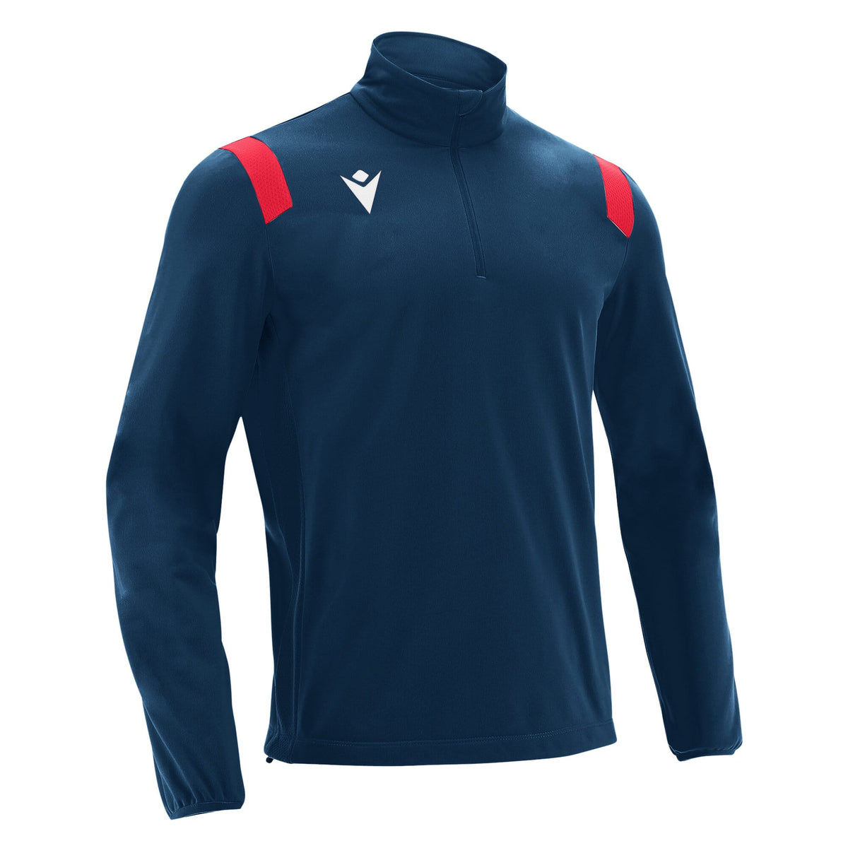 GANGE 1/4 ZIP - NAV/RED