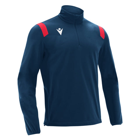 GANGE 1/4 ZIP - NAV/RED