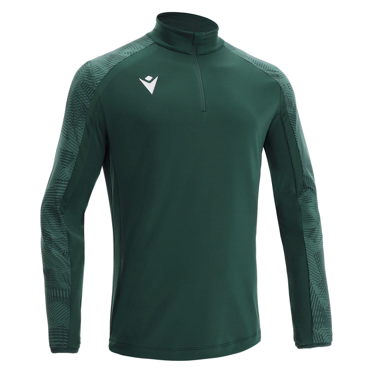 NARYN - 1/4 ZIP - BOTTLE GREEN