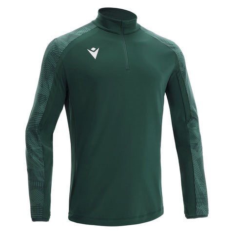 NARYN - 1/4 ZIP - BOTTLE GREEN