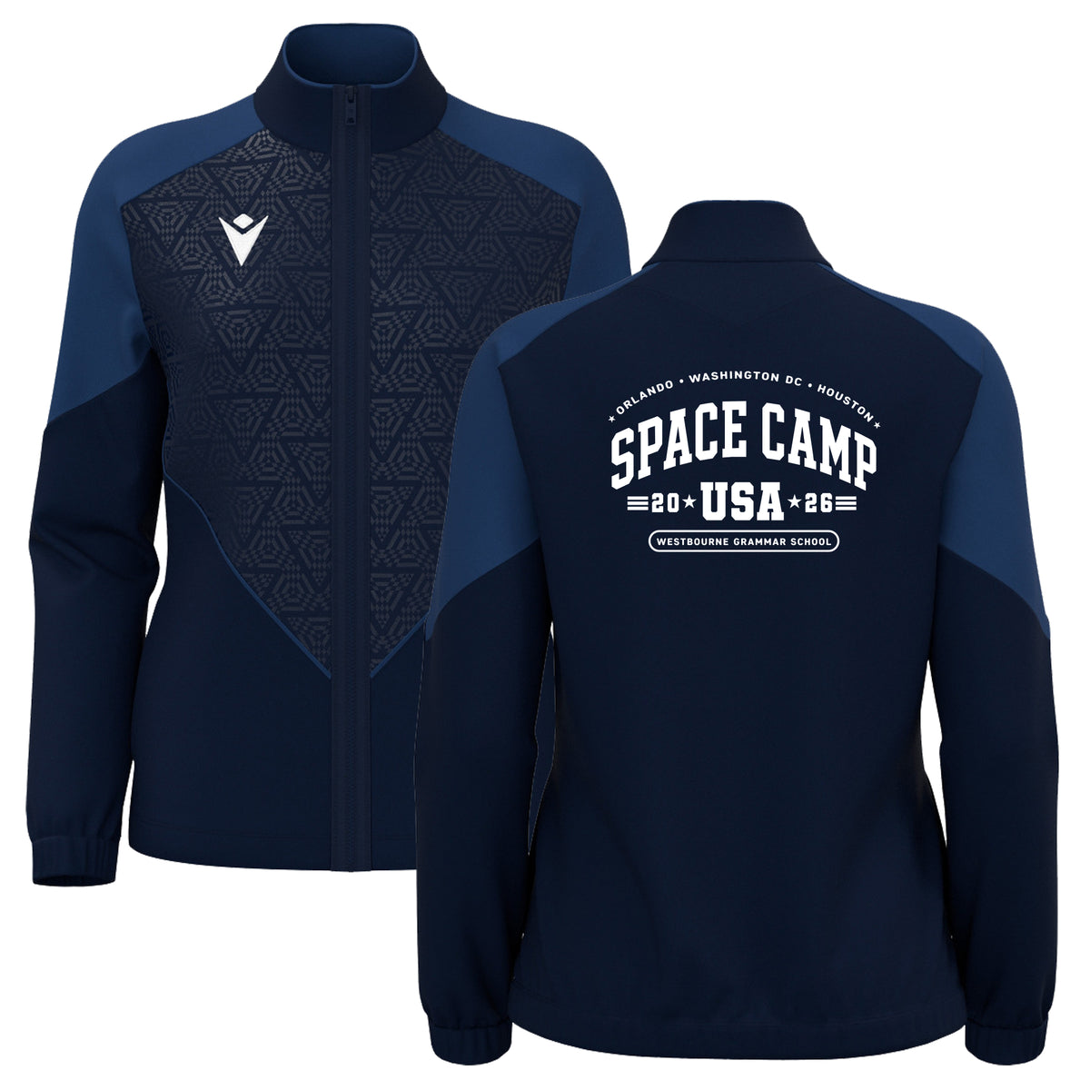 SPACECAMP ARTEMIS WMN FULL ZIP TOP NAVY