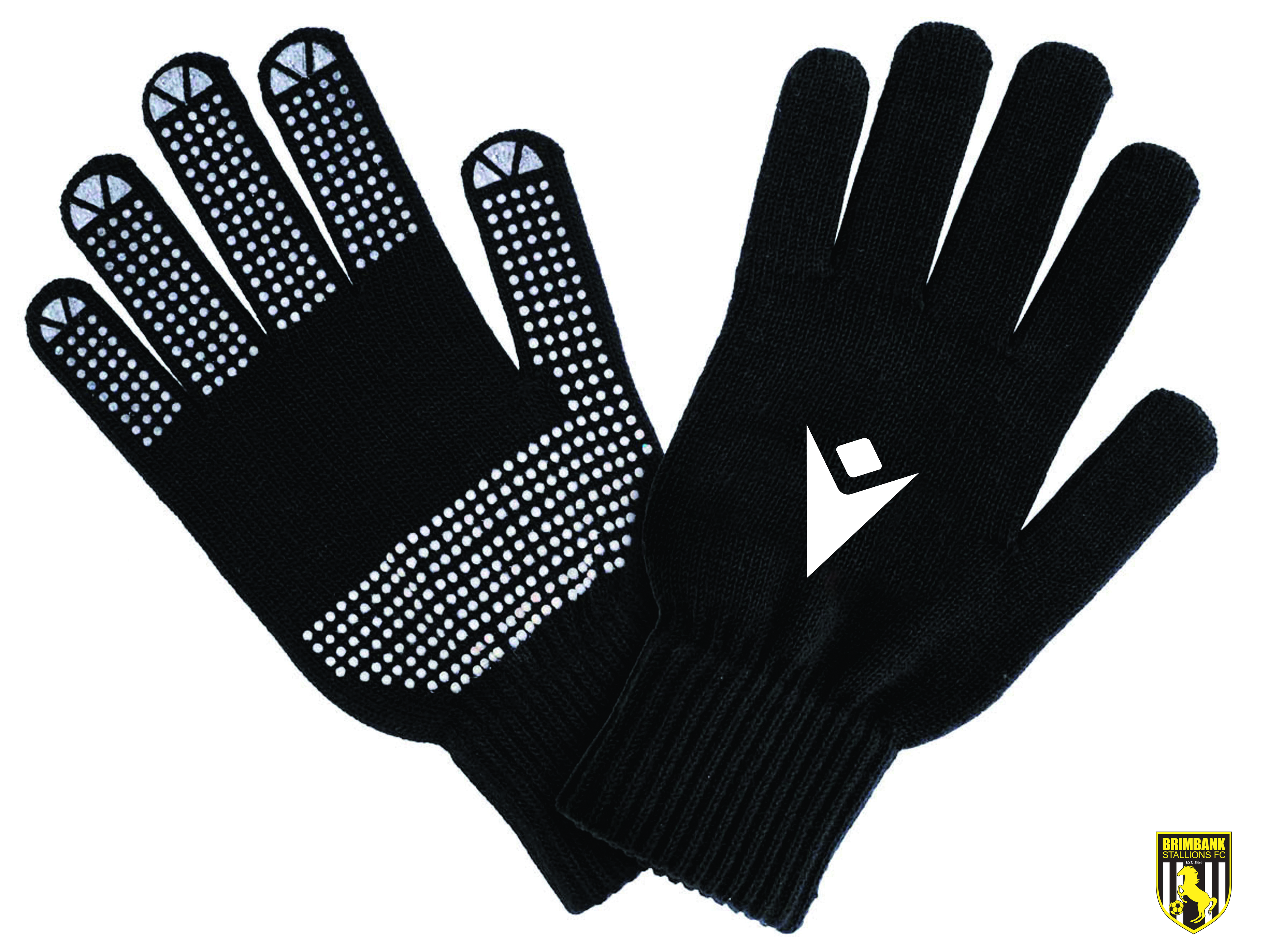 BSFC RIVET TRAINING GLOVES BLACK