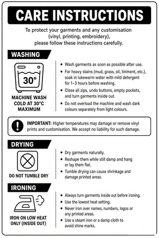 Care Instructions