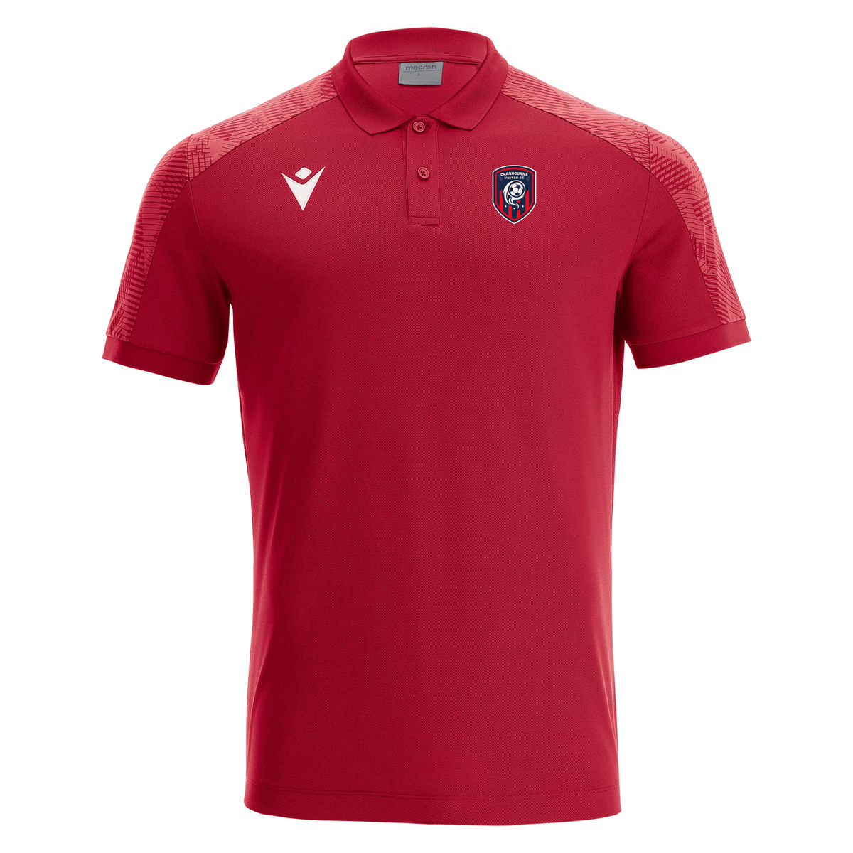 CRANBOURNE UNITED SC ROCK POLO SHIRT RED