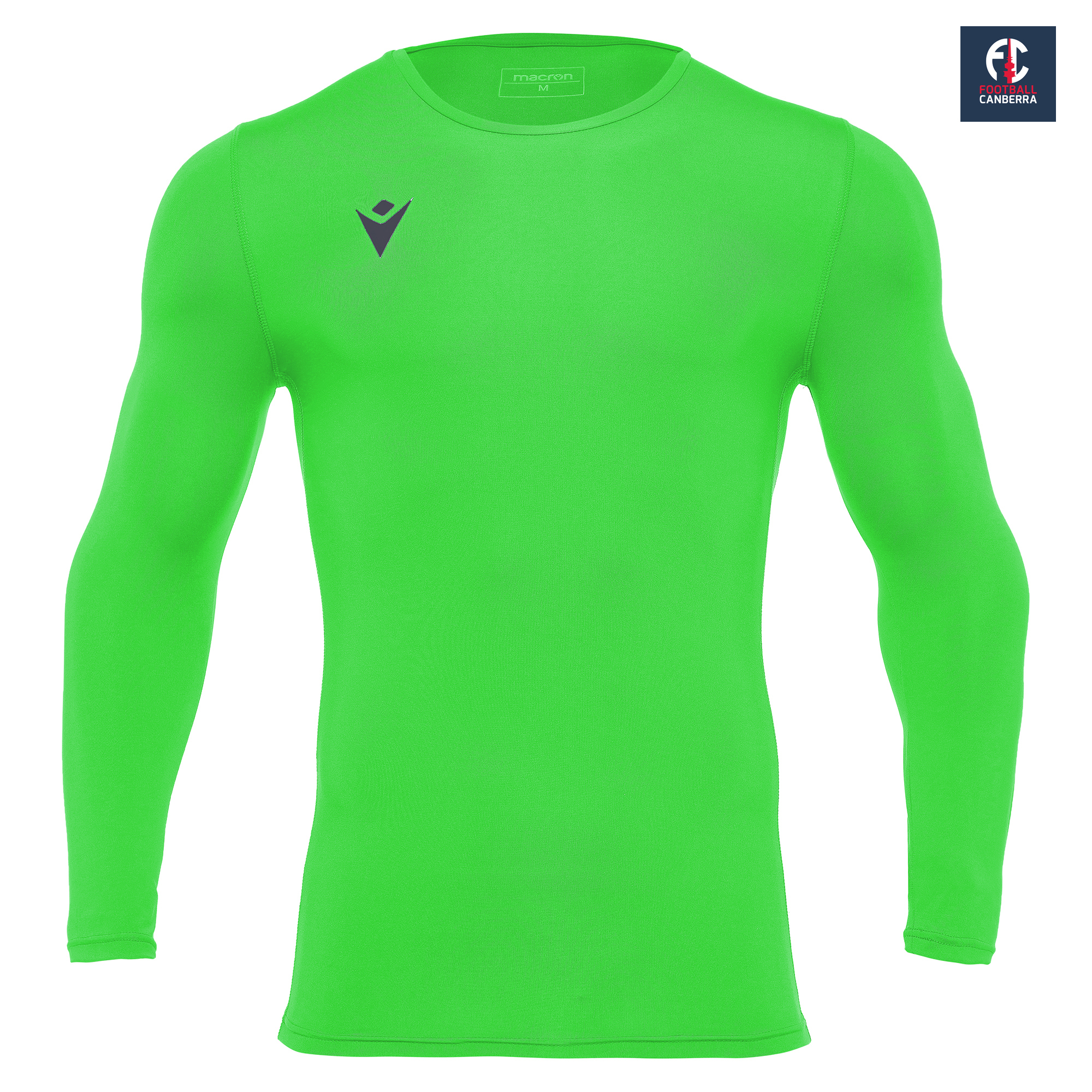 FOOTBALL CANBERRA HOLLY UNDERSHIRT NEON GREEN