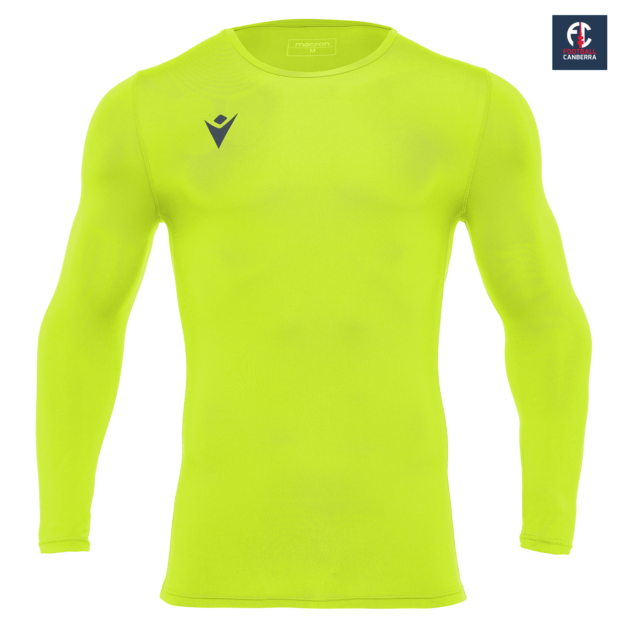 FOOTBALL CANBERRA HOLLY UNDERSHIRT NEON YELLOW