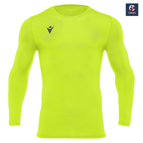 FOOTBALL CANBERRA HOLLY UNDERSHIRT NEON YELLOW