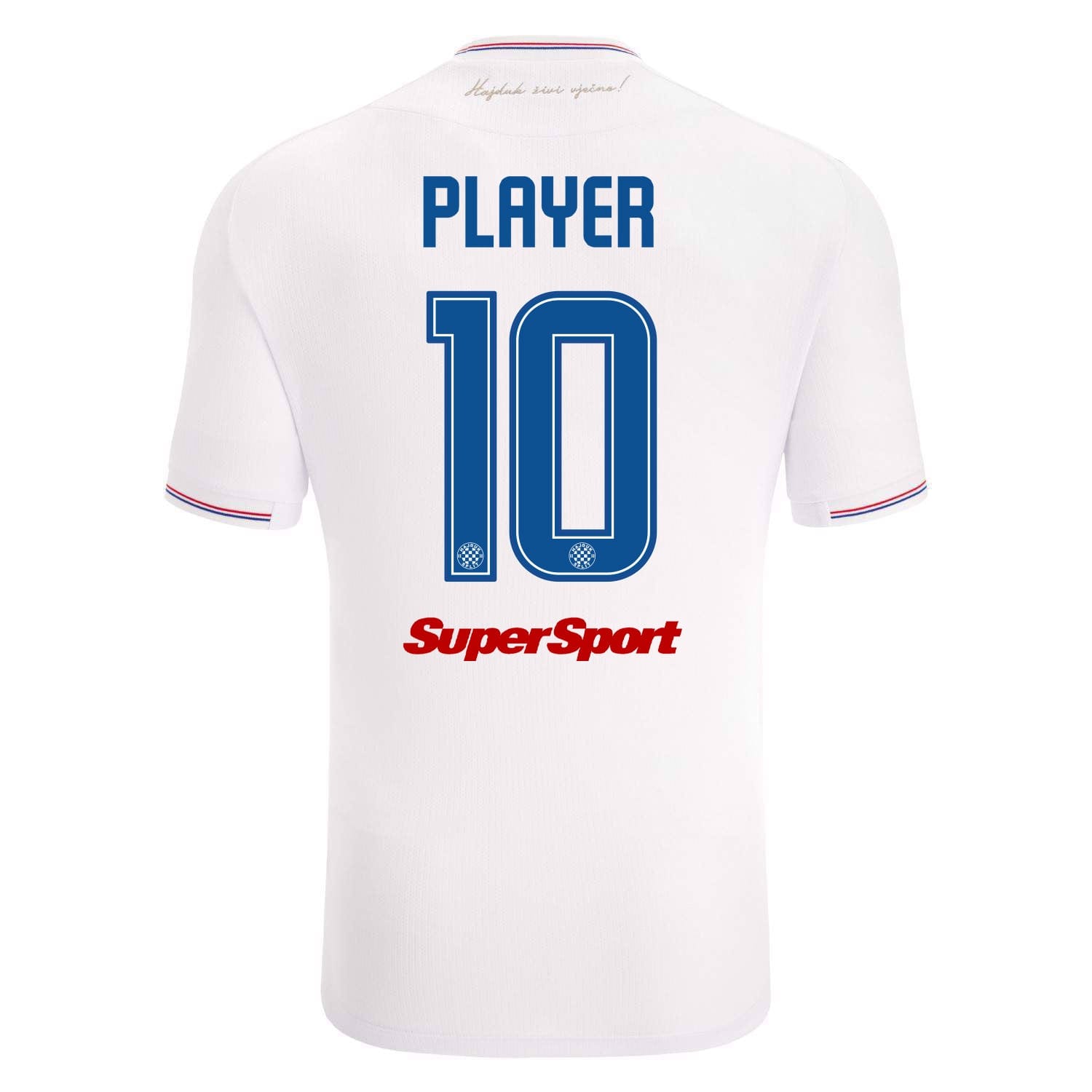 Macron, Hajduk Split Home Shirt 2023 2024 Adults, White