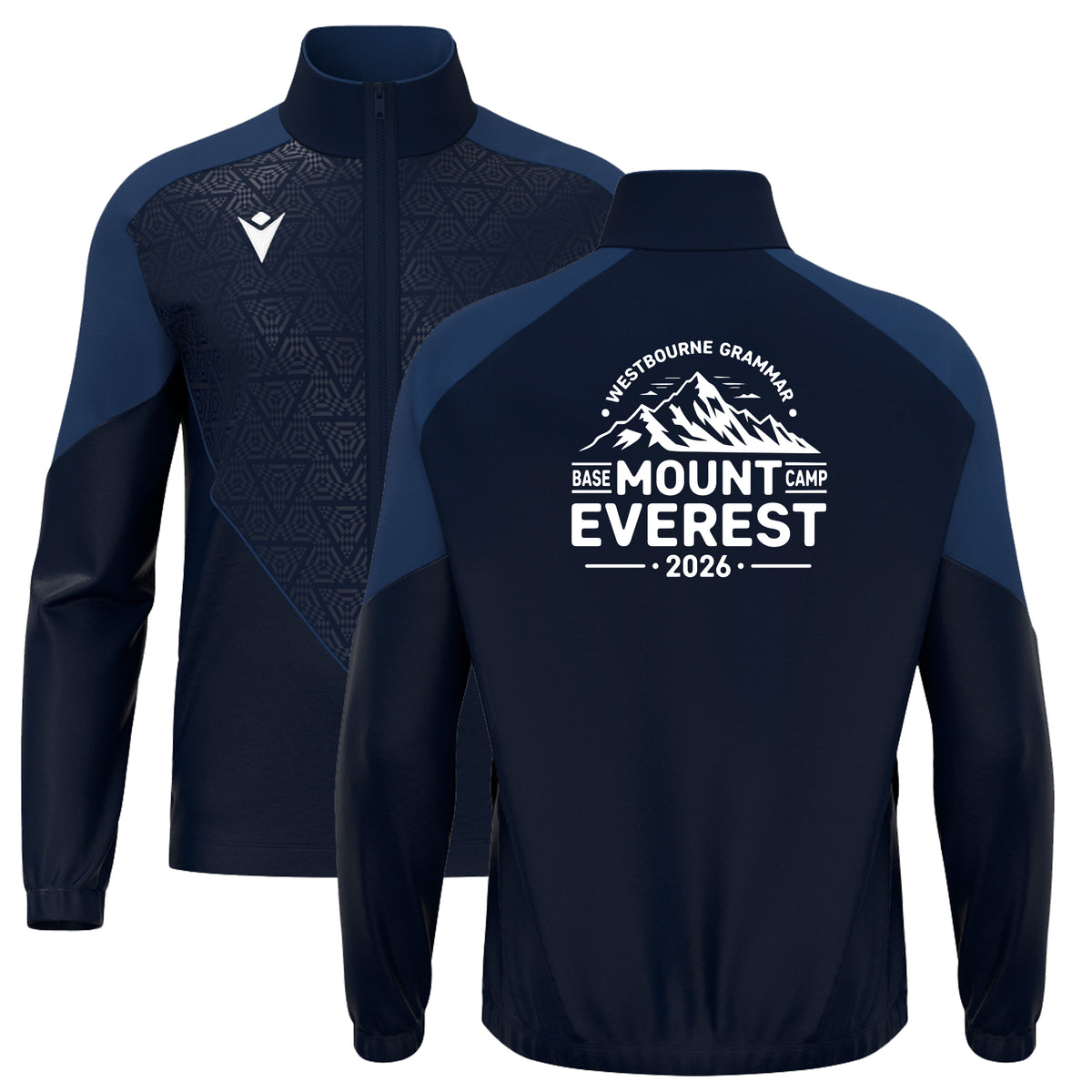 EVEREST BASE CAMP POSEIDON FULL ZIP TOP NAVY