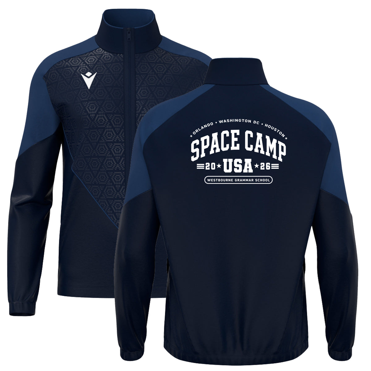 SPACECAMP POSEIDON FULL ZIP TOP NAVY