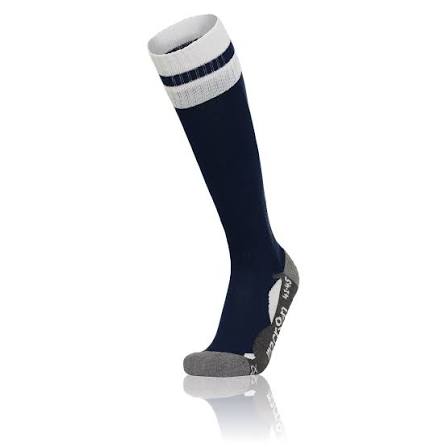 AZLON SOCK NAV/WHT