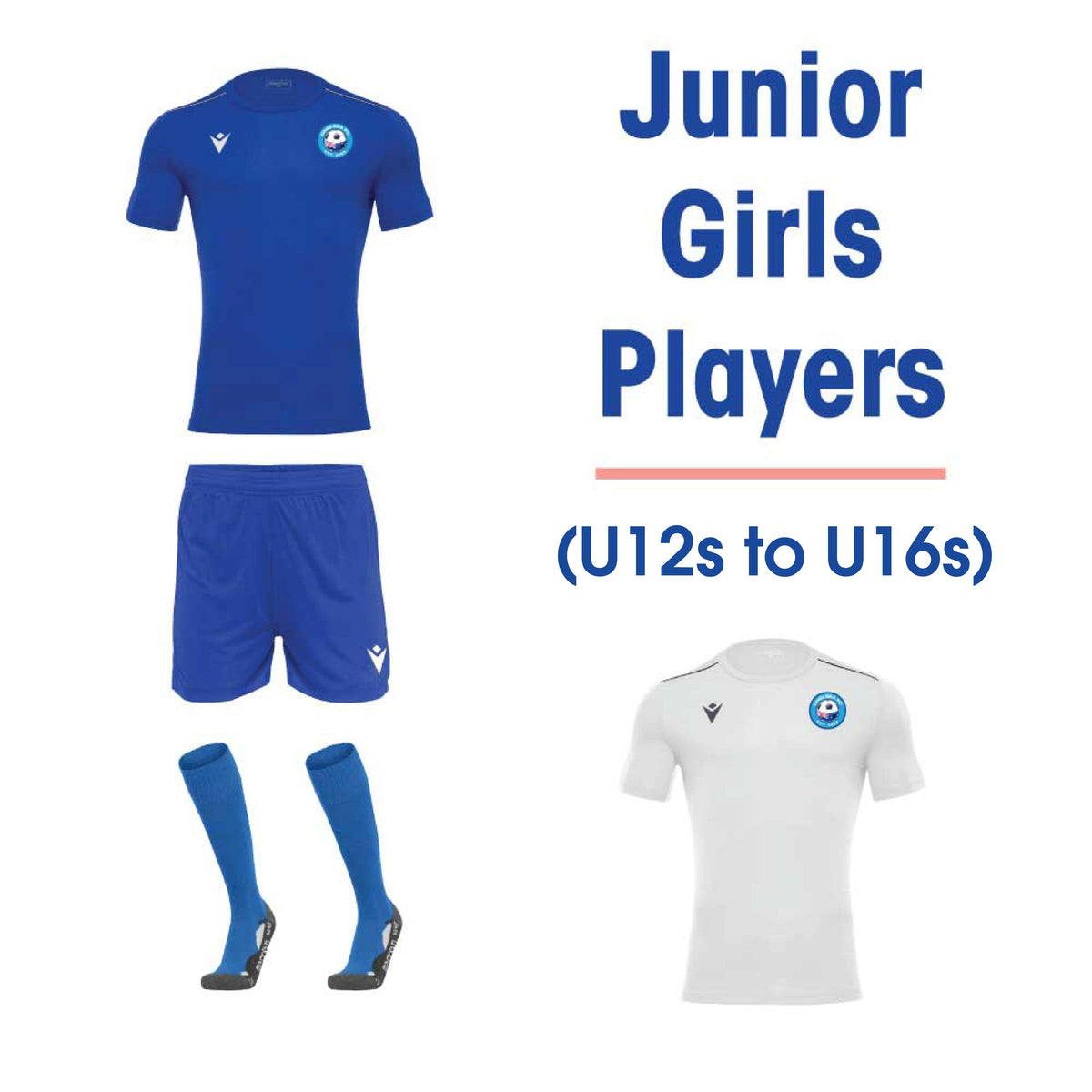 CHELSEA FC - PLAYER KIT - Junior Girls Players (U12 to U16)